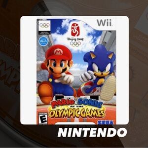 EUC Nintendo Wii Mario & Sonic At The Olympic Games Video Game